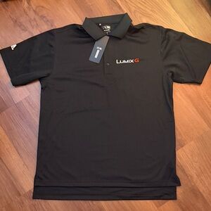 LUMIX Addidas Men's Black Polo Golf Shirt